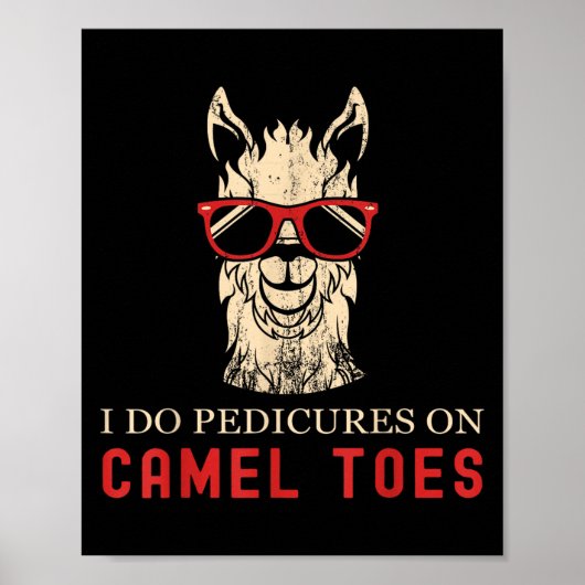 Funny I Do Pedis On Camel Toes Quotes Poster (Vorne)