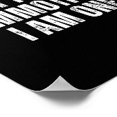 Funny I Don't Cause Commotions I Am One For Teens  Poster (Ecke)