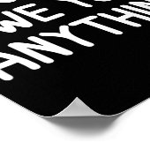 Funny, I Don't Owe You Anything, Joke Sarcastic Fa Poster (Ecke)