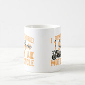 Funny I Don't Snore I Dream Ich bin ein Motorradge Kaffeetasse (Mittel)