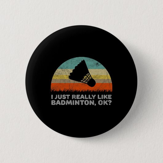 Funny I einfach wirklich wie Dminton Ok Button (Vorderseite)