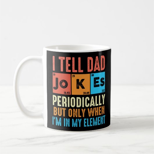 Funny I erzähle Vater Jokes regelmäßig Kaffeetasse (Links)