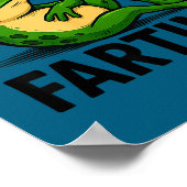 Funny I Farting Frog Sometimes Just Poster (Ecke)