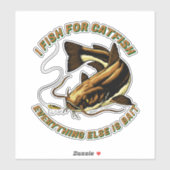 Funny I Fischen für Fisch Alles andere ist Köder Aufkleber (Blatt)