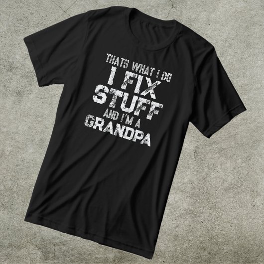 Funny I Fix Stuff und ich bin Opa Tri-Blend Shirt