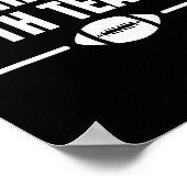 Funny I Hate Both Teams Football Poster (Ecke)