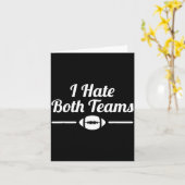 Funny I Hate Both Teams Football Small  Karte (Gelbe Blume)