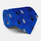 Funny "I Hate Cats" Krawatte (Gerollt)