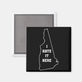 Funny I Hate It Here New Hampshire Nh State Joke  Magnet (Vorderseite/Rückseite)