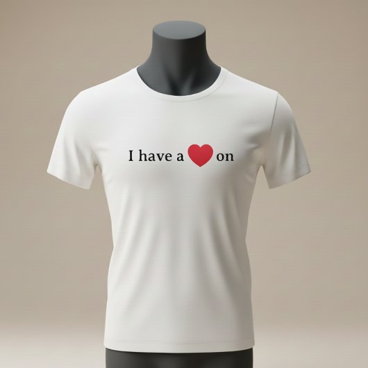 Funny “I Have a Heart On” Pun T-Shirt
