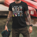 Funny I have the Best Girlfriend Ever Foto T-Shirt<br><div class="desc">Das perfekte Geschenk für jeden Freund? Ein Shirt mit dem Gesicht seiner Freundin putzte sich darüber! Holen Sie Ihrem Freund diesen lustigen "Ich habe die beste Freundin aller Zeiten" T - Shirt als Geschenk, das er stolz zu tragen will (zumindest, wenn Sie da sind). Und Typ, will du wirklich, dein...</div>