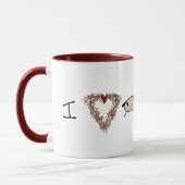 Funny I Heart Ewe Tasse (Links)