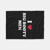 Funny I (Herz-Liebe Big Hintern Männer Zitat Fleecedecke (Vorderseite (Horizontal))
