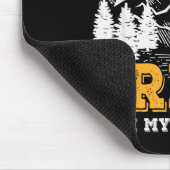 Funny I Hug Trees Chainsaw Logger Mountain Design  Mousepad (Ecke)