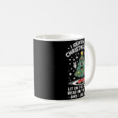 Funny I Identify As A Christmas Tree Lit On The Ou Kaffeetasse (VorderseiteRechts)