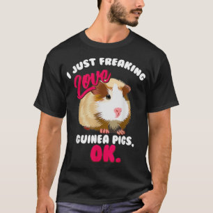 Funny I just Freaking Liebe Guinea Schweine Coolen T-Shirt