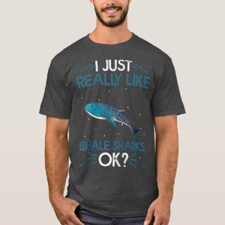 Funny I Just Really Like Whale Sharks Ok Cute Whal T-Shirt