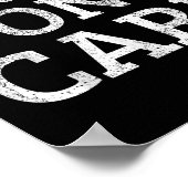 Funny I Kinda Don't Care Statement - I Kinda Dont Poster (Ecke)