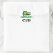 Funny I Liebe Alligators Quadratischer Aufkleber (Tasche)