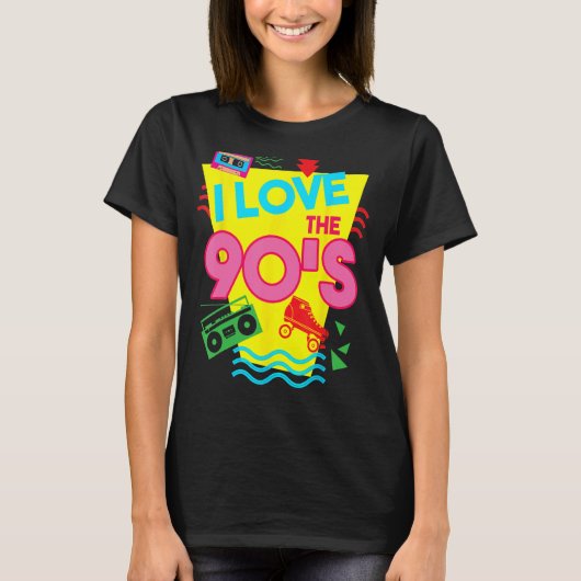 Funny I Liebe Der Niedliche Pop der 90er Jahre Lov T-Shirt (Vorderseite)