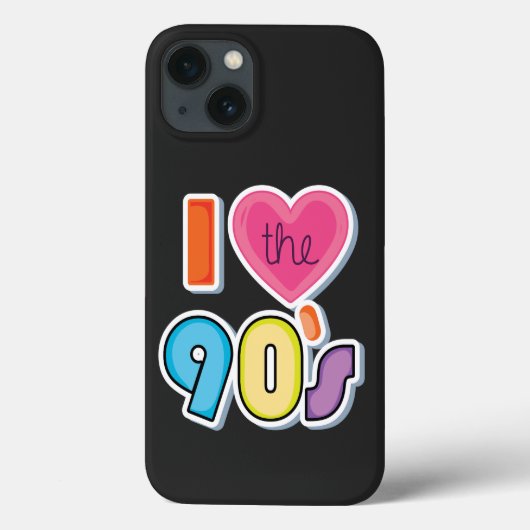 Funny I Liebe Die 90er, 1990er Theme Party Case-Mate iPhone Hülle (Rückseite)