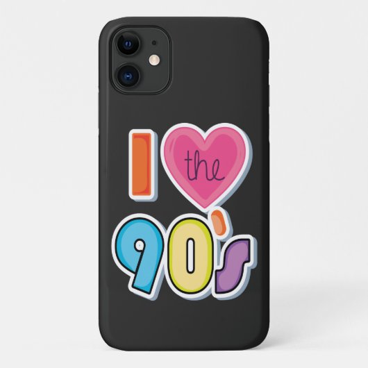 Funny I Liebe Die 90er, 1990er Theme Party Case-Mate iPhone Hülle (Rückseite)