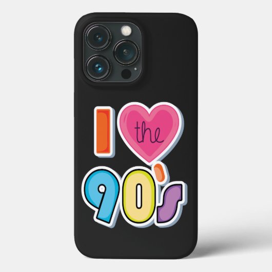 Funny I Liebe Die 90er, 1990er Theme Party Case-Mate iPhone Hülle (Rückseite)