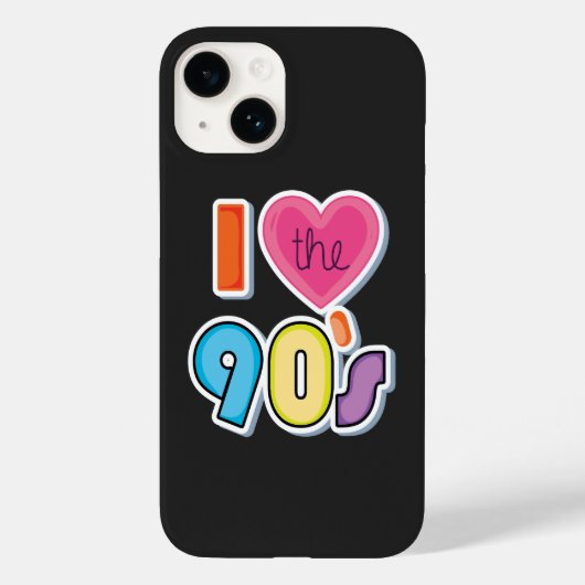 Funny I Liebe Die 90er, 1990er Theme Party Case-Mate iPhone Hülle (Rückseite)