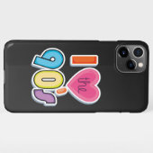 Funny I Liebe Die 90er, 1990er Theme Party iPhone Hülle (Rückseite (Horizontal))