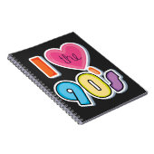 Funny I Liebe Die 90er, 1990er Theme Party Notizblock (Rechte Seite)