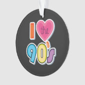 Funny I Liebe Die 90er, 1990er Theme Party Ornament (Vorderseite)