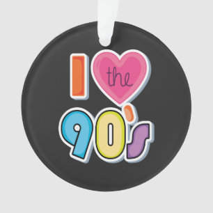Funny I Liebe Die 90er, 1990er Theme Party Ornament
