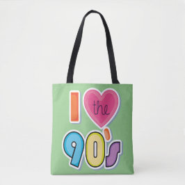 Funny I Liebe Die 90er, 1990er Theme Party Tasche