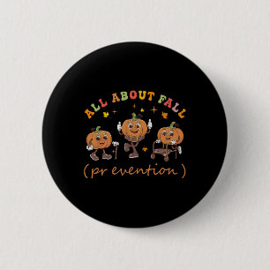 Funny I Liebe Fall Prevention Erntedank Pumpkins Button