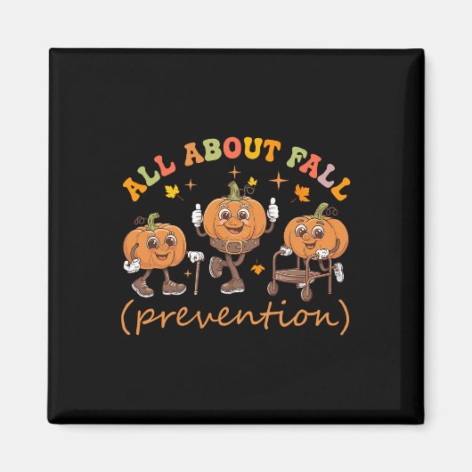 Funny I Liebe Fall Prevention Erntedank Pumpkins Magnet (Vorne)