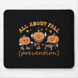 Funny I Liebe Fall Prevention Erntedank Pumpkins Mousepad