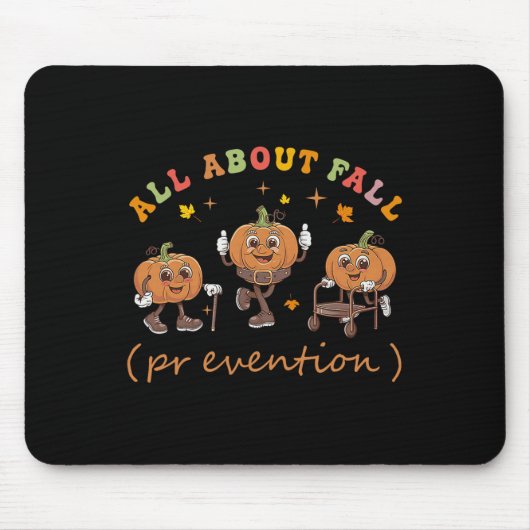 Funny I Liebe Fall Prevention Erntedank Pumpkins Mousepad (Vorne)