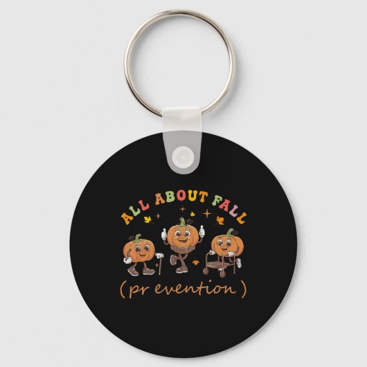 Funny I Liebe Fall Prevention Erntedank Pumpkins Schlüsselanhänger (Vorderseite)