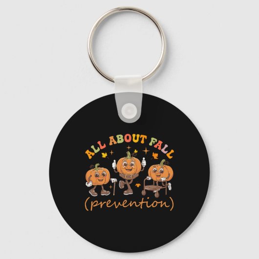 Funny I Liebe Fall Prevention Erntedank Pumpkins Schlüsselanhänger (Vorderseite)