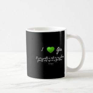 Funny I Liebe Gin Drinker Herz Grafik Party Gesche Kaffeetasse