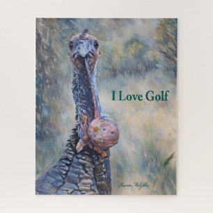 Funny I Liebe Golf Wild Türkei Puzzle