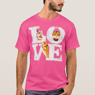 Funny I Liebe Hamsters Gabe Niedlichen Hamster Pat T-Shirt