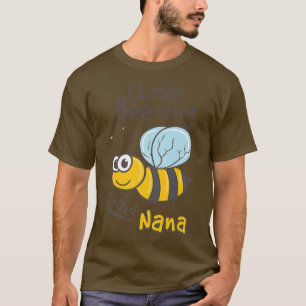 Funny I Liebe heißt Nana Oma Biene Design T-Shirt
