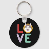 Funny I Liebe Husky Ich höre meinen Hund Welpe Lov