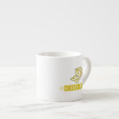 Funny I Liebe Käse Espressotasse (Vorderseite Rechts)