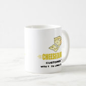 Funny I Liebe Käse Kaffeetasse (VorderseiteRechts)