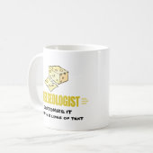 Funny I Liebe Käse Kaffeetasse (Vorderseite Links)