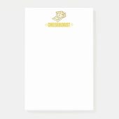 Funny I Liebe Käse Post-it Klebezettel (Vorderseite)