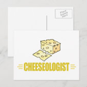 Funny I Liebe Käse Postkarte (Vorne/Hinten)