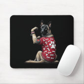 Funny I Liebe Mama Tattoo Belgische Malinois Mama Mousepad (Mit Mouse)